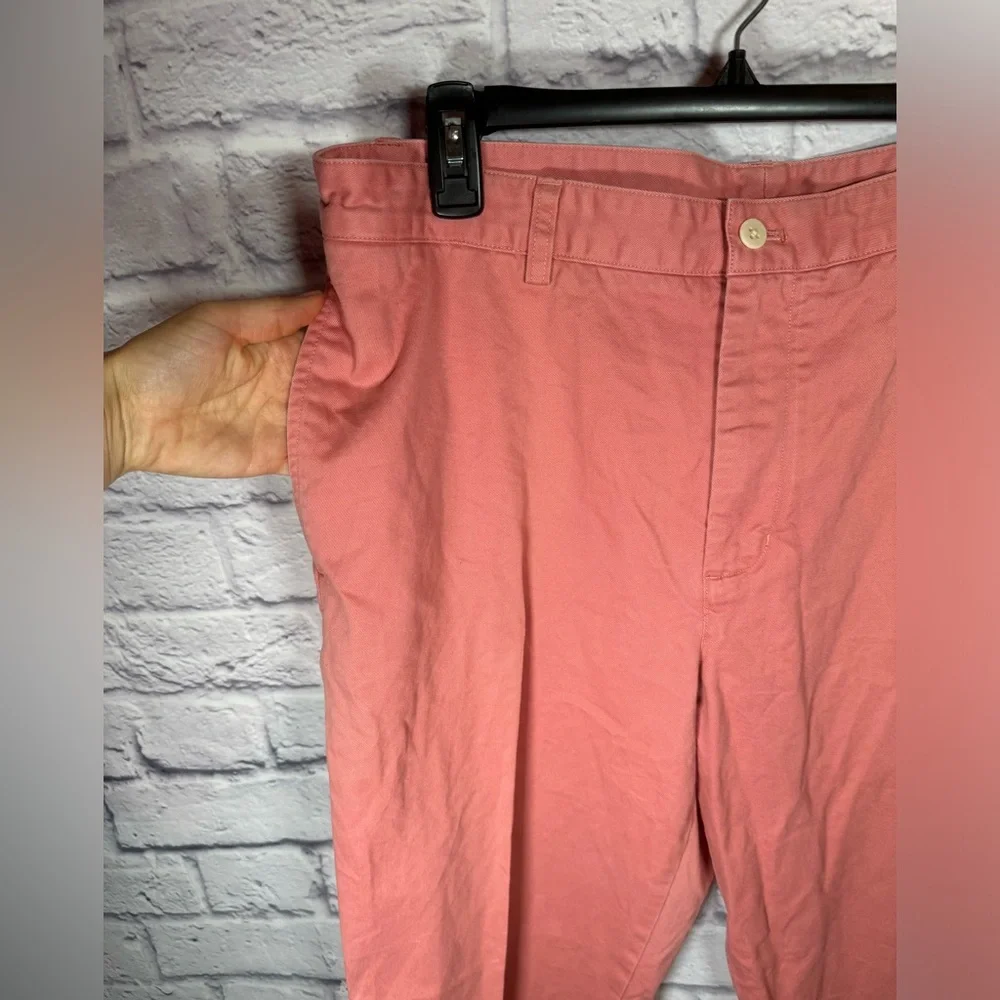 Vineyard Vines Pants Mens 36 X‎ 32 Pink Club Flat Front Straight Pockets Chinos